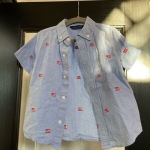 Janie and Jack American Flag Shirt